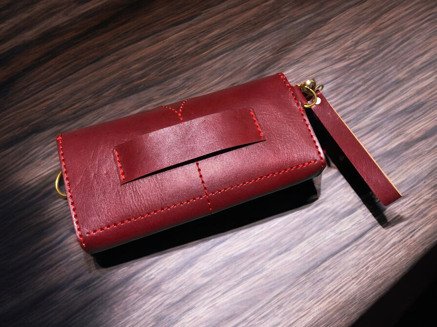 Genuine Leather Bifold Wallet-Clutch For Women Minimalist Design